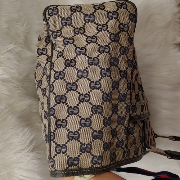 Authentic Gucci GG Monogram Supreme Sherry Web Pop Tote Bag - Picture 7 of 11